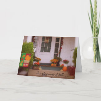 The blessings of Fall........ Holiday Card