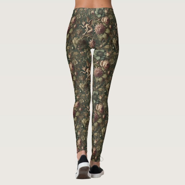 The Blighted Watcher – Gothic Victorian  Leggings (Back)