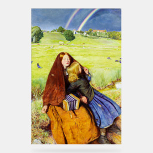 The Blind Girl by John Everett Millais Acrylic Sign