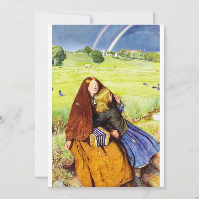 The Blind Girl by John Everett Millais Invitation (Front)