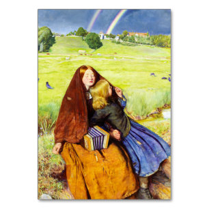 The Blind Girl by John Everett Millais Table Number