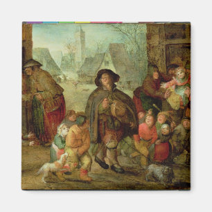The Blind Hurdy Gurdy Player Magnet