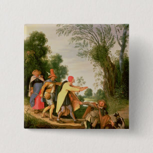 The Blind Leading the Blind 15 Cm Square Badge