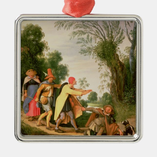 The Blind Leading the Blind Metal Ornament (Front)