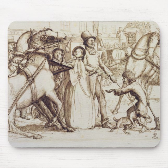 The Blind Man, 1853 (pen, ink, wash and graphite o Mouse Pad (Front)
