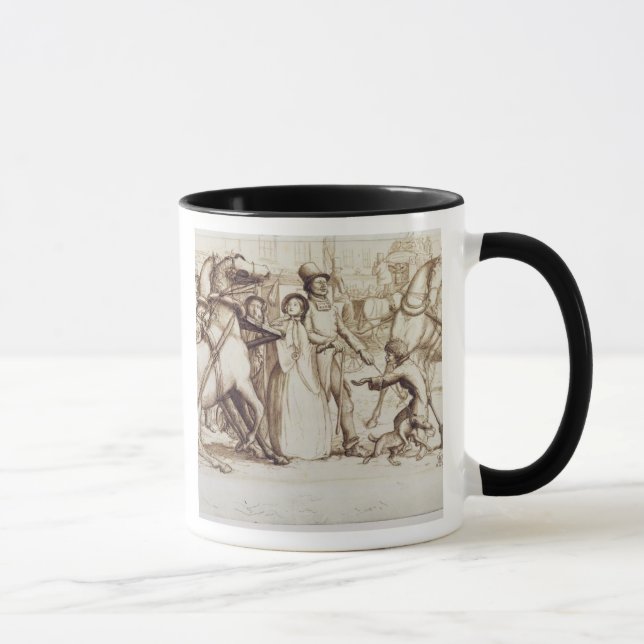 The Blind Man, 1853 (pen, ink, wash and graphite o Mug (Right)
