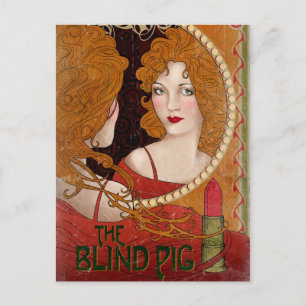 THE BLIND PIG™ Vintage Artwork Postcard
