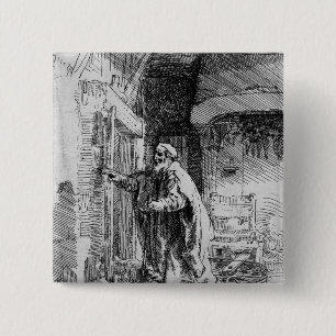 The blind Tobit, 1651 15 Cm Square Badge
