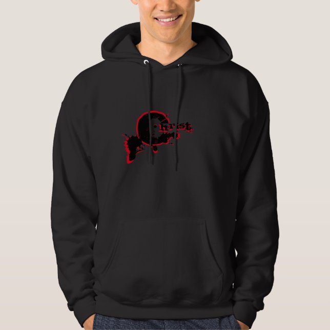 The Blood of Christ Black and Red Hoodie (Front)