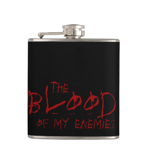 the blood of my enemies hip flask