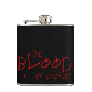 the blood of my enemies hip flask