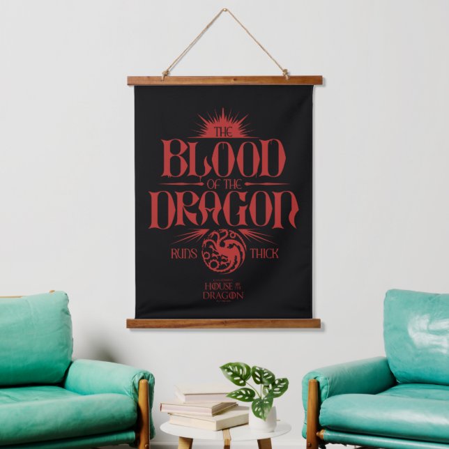 The Blood of the Dragon Runs Thick Hanging Tapestry (Living Room)