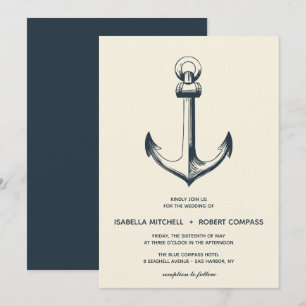 The Blue Anchor Wedding Invitation