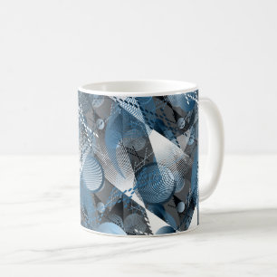 The blue and the grey. Abstraction. Coffee Mug