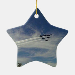 The Blue Angels Ceramic Tree Decoration