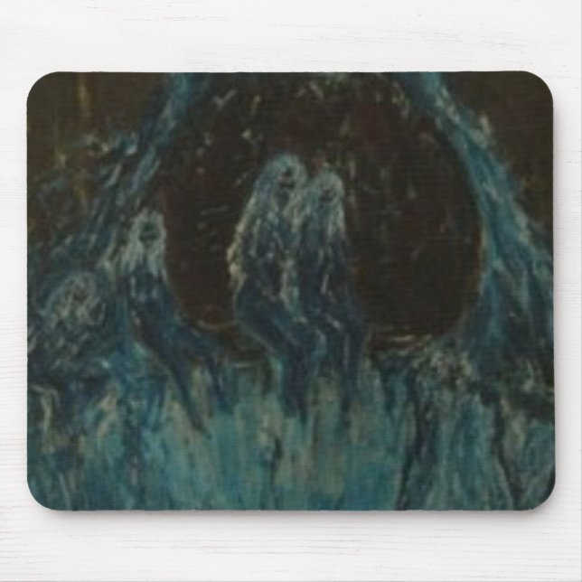 The Blue Bathers Mouse Pad (Front)