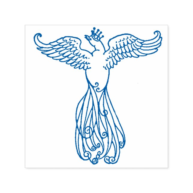 The Blue Bird Self-inking Stamp (Design)