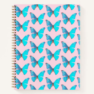 The Blue Butterfly Hardcover Spiral  Notebook