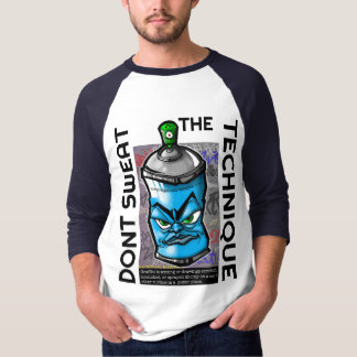 the blue can DJ shirt 