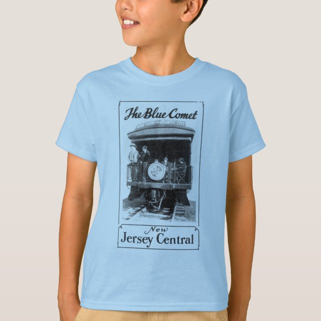 The Blue Comet Train Kids ComfortSoft® T-Shirt (Front)