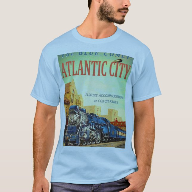 The Blue Comet Train Men's T-Shirt (Front)