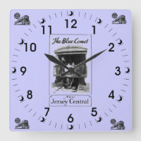 The Blue Comet Train Vintage Wall Clock