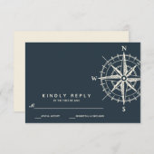 The Blue Compass | Wedding RSVP (Front/Back)