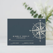 The Blue Compass | Wedding RSVP (Standing Front)
