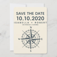 The Blue Compass | Wedding Save the Date