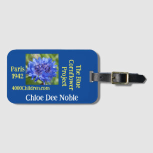 The Blue Cornflower Project- Le Projet Bleuet Bleu Luggage Tag