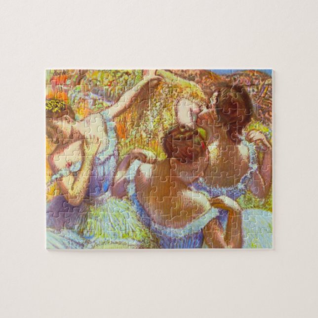 The Blue Dancers by Edgar Degas Jigsaw Puzzle (Horizontal)