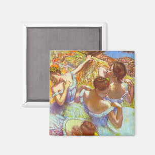 The Blue Dancers by Edgar Degas Magnet