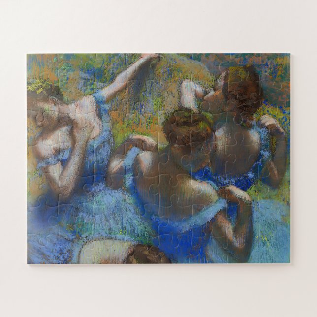 The Blue Dancers, Degas Art  Jigsaw Puzzle (Horizontal)
