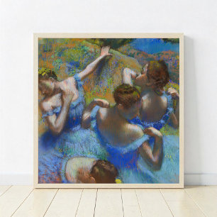 The Blue Dancers, Degas Art  Poster
