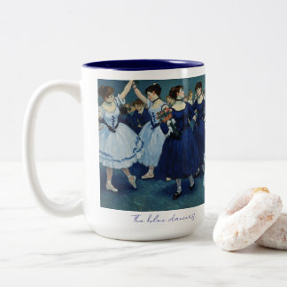 The blue dancers mug. Two-Tone coffee mug