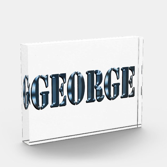 "The Blue Dimension Name of George" Photo Block (Left)