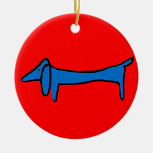 The Blue Dog Ceramic Tree Decoration