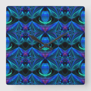 The Blue Flame Abstract II Wall Clock