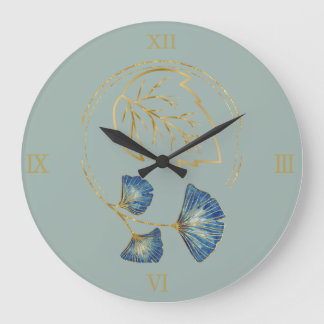 The Blue Flower 10.75" Large Clock
