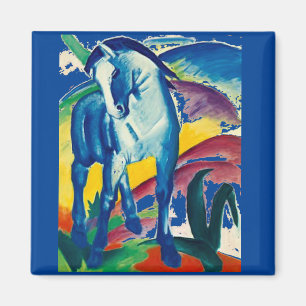 The Blue Horse by Franz Marc Magnet