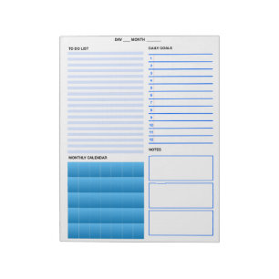 The Blue Incredalist To-Do List Notepad