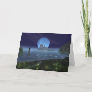 The Blue Jewel, by Steven Vincent Johnson Card