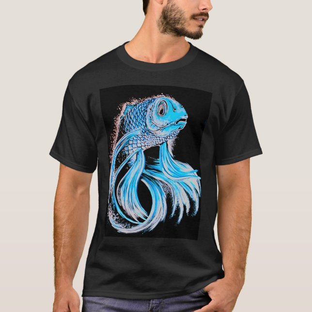 The Blue Koi T-Shirt (Front)