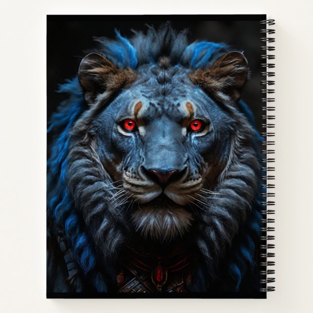 the blue lion notebook (Back)