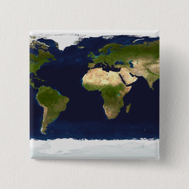 The Blue Marble 15 Cm Square Badge (Front)