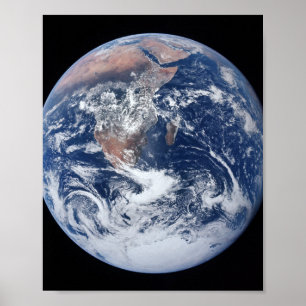 The Blue Marble — Earth from Apollo 17 Poster