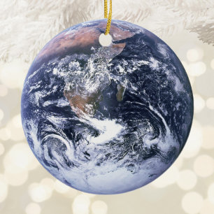 The Blue Marble Earth Photo Ceramic Ornament