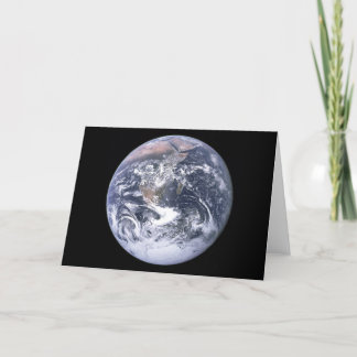 "The Blue Marble" Earth seem from Apollo 17 Card
