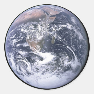 "The Blue Marble" Earth seem from Apollo 17 Classic Round Sticker