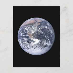 "The Blue Marble" Earth seem from Apollo 17 Postcard